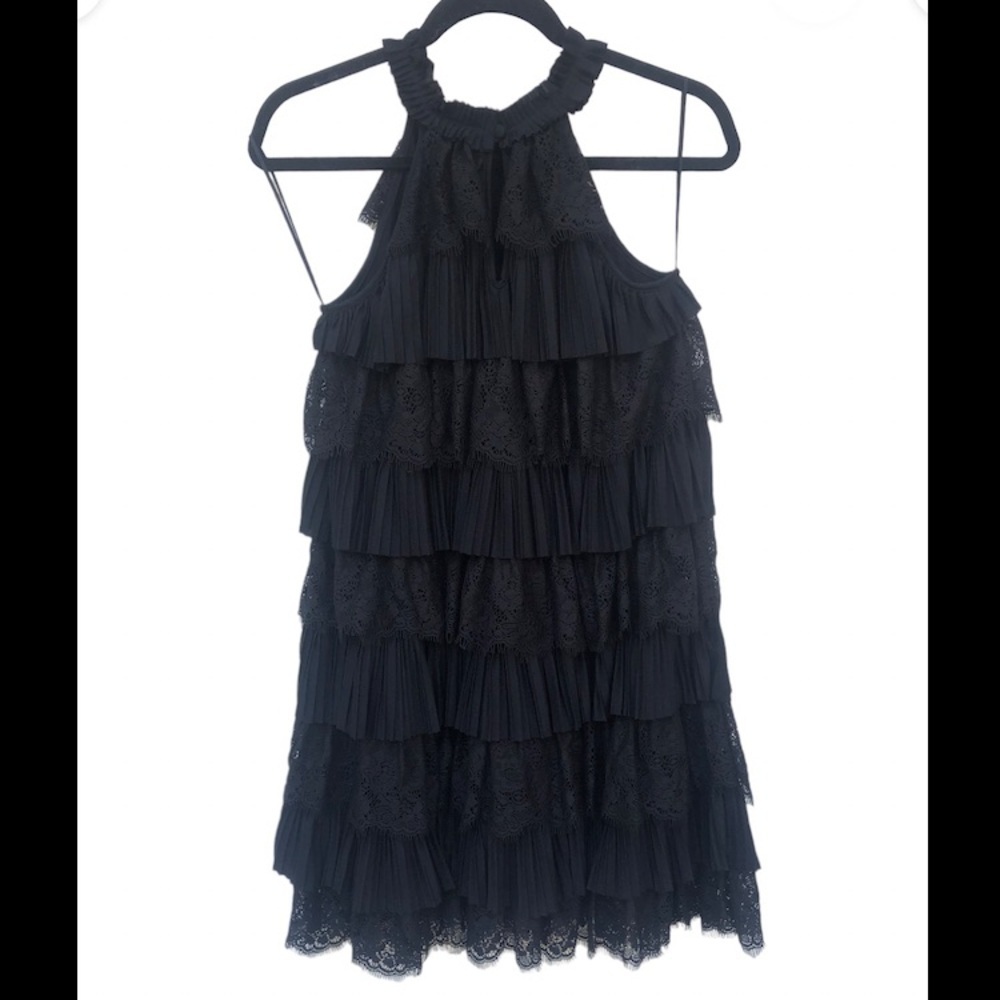 River Island Dark Mori layer ruffle dress L